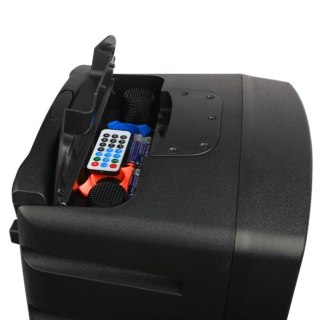 V-tone V-TONE BQ12 GO MP3 - Kolumna aktywna akumulatorowa czarna, Bluetooth, TWS, USB, SD, DSP, AUX, pilot na podczerwień, 2x mikrofon 