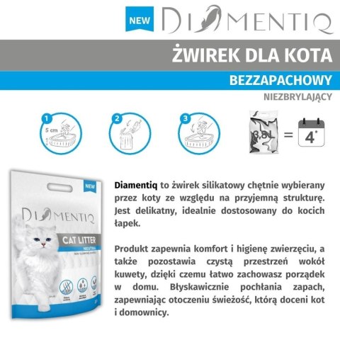 DIAMENTIQ DIAMENTIQ Neutral - żwirek neutralny - 30 l (WYPRZEDAŻ)