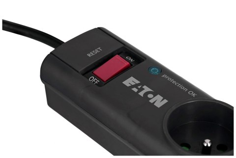 EATON Listwa przeciwprzepięciowa EATON PS4F (4 x UTE; 10 A; kolor czarny)