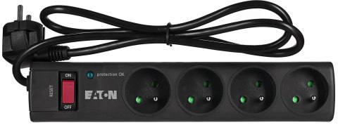 EATON Listwa przeciwprzepięciowa EATON PS4F (4 x UTE; 10 A; kolor czarny)