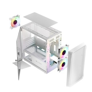 LOGIC LOGIC OBUDOWA PORTOS ARGB MINI USB 3.0 WHITE