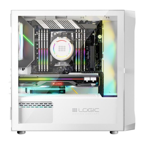 LOGIC LOGIC OBUDOWA PORTOS ARGB MINI USB 3.0 WHITE