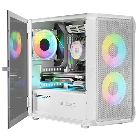 LOGIC LOGIC OBUDOWA PORTOS ARGB MINI USB 3.0 WHITE