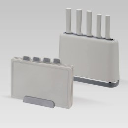Maestro Zestaw noży i desek na podstawce MR-1412-GREY MAESTRO