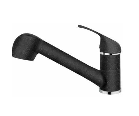 PYRAMIS Bateria PYRAMIS FIDO granit czarny 090920138 kuchenna z wyciąganą wylewką czarna nakrapiana