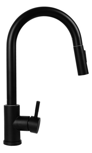 PYRAMIS Bateria PYRAMIS IDEA granit volcano 090941338 kuchenna z wyciąganą wylewką czarna