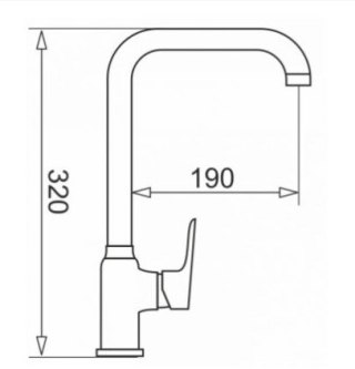 PYRAMIS Bateria PYRAMIS SILVIO granit beż piaskowy 090923338 kuchenna beżowa