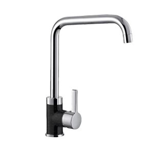 PYRAMIS Bateria kuchenna PYRAMIS SILVIO DUO 090929538 granit czarny chrom (czarny nakrapiany)