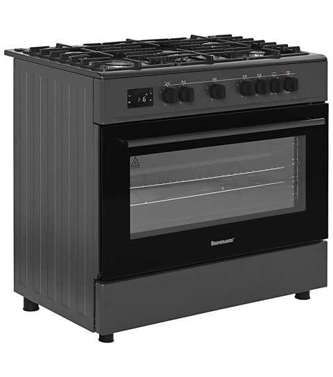 Ravanson Kuchnia gazowo elektryczna Ravanson KWGE-K90A Cheff Modern Black (czarny)