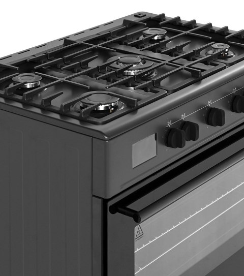 Ravanson Kuchnia gazowo elektryczna Ravanson KWGE-K90A Cheff Modern Black (czarny)