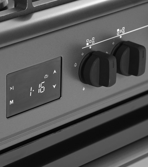 Ravanson Kuchnia gazowo elektryczna Ravanson KWGE-K90A Cheff Modern Black (czarny)