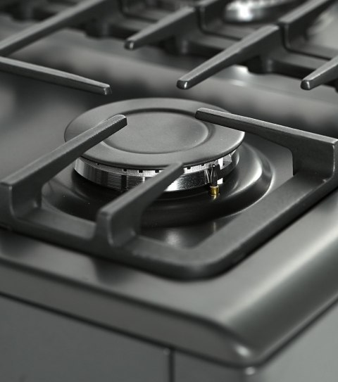 Ravanson Kuchnia gazowo elektryczna Ravanson KWGE-K90A Cheff Modern Black (czarny)