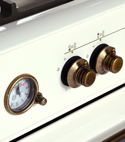 Ravanson Kuchnia gazowo elektryczna Ravanson Retro KWGE-90ARC (kremowy)