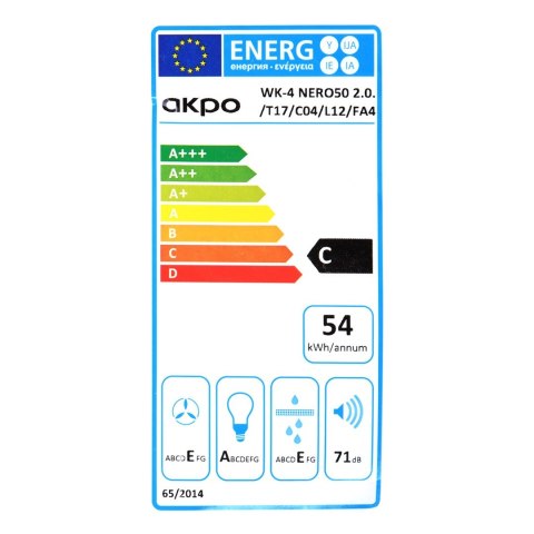 AKPO Okap AKPO WK-4 NERO LINE 2.0 50 BIAŁY T300 Liniowy LED/Siłownik
