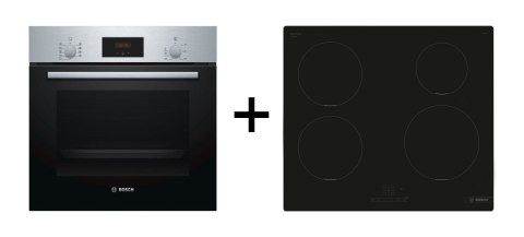 BOSCH Zestaw piekarnik BOSCH HBF114ES0 + płyta indukcyjna BOSCH PUE611BB5E