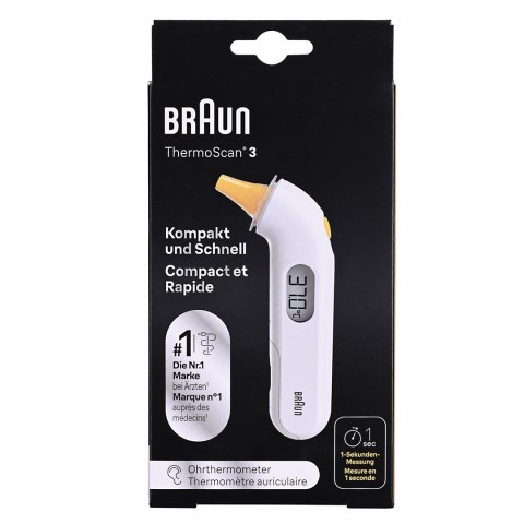 Braun Termometr do ucha Braun IRT3030 (Podczerwień; kolor biały)