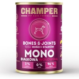 CHAMPER CHAMPER BONES&JOINTS MONOBIAŁKOWA wołowina mokra karma dla psa 400g