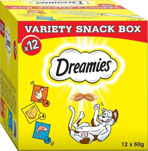 Dreamies DREAMIES Variety Snack Box - przysmak dla kota - 12x60 g