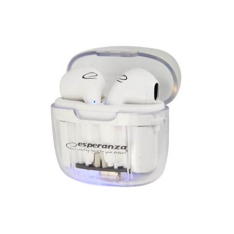 Esperanza ESPERANZA SŁUCHAWKI DOUSZNE BLUETOOTH TWS ANTHE WHITERDERA EH237W