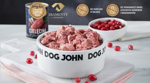 JOHN DOG JOHN DOG Berry Adult Cielęcina z żurawiną - mokra karma dla psa - 6 x 800 g