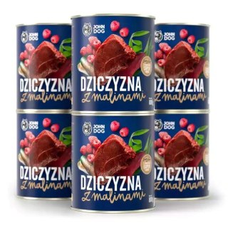 JOHN DOG JOHN DOG Berry Adult Dziczyzna z malinami - mokra karma dla psa - 800 g