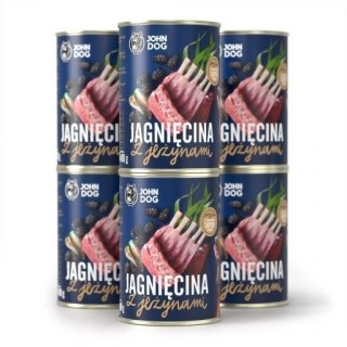 JOHN DOG John Dog BERRY Adult jagnięcina z jeżynami 400g*6