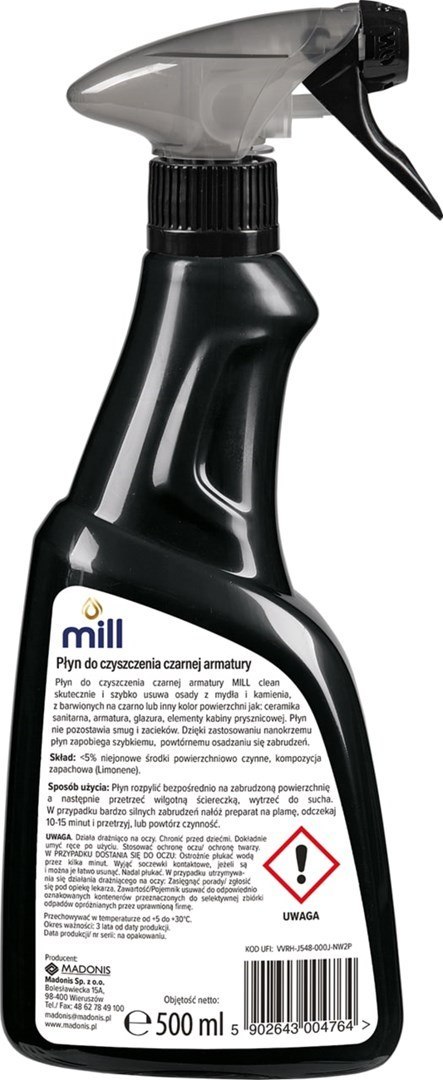 MADONIS MILL Clean płyn do czyszczenia czarnej armatury 500 ml
