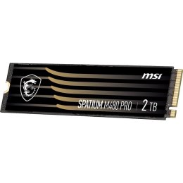 MSI Dysk SSD MSI SPATIUM M480 Pro 2TB PCIe 4.0 NVMe M.2 2280 (WYPRZEDAŻ)