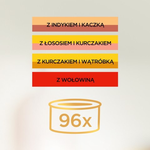 PURINA NESTLE PURINA GOURMET GOLD Kawałki w sosie 96x85g