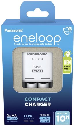 Panasonic ŁADOWARKA PANASONIC COMPACT + 2x AA ENELOOP 2000 mAh