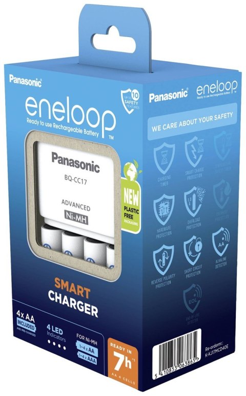 Panasonic ŁADOWARKA PANASONIC SMART + 4x AA ENELOOP 2000 mAh