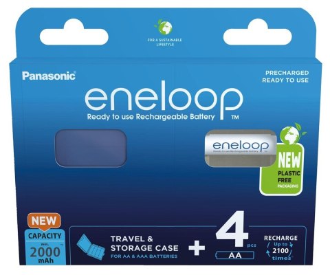 Panasonic PANASONIC ENELOOP AA 2000mAh 4 szt + CASE