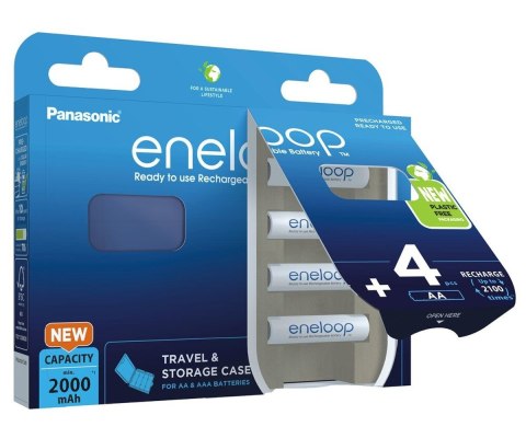 Panasonic PANASONIC ENELOOP AA 2000mAh 4 szt + CASE