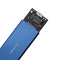Qoltec QOLTEC OBUDOWA NA DYSK M.2 SSD | SATA | NGFF | USB 3.0 | SUPER SPEED 5GB/S | 2TB | NIEBIESKI