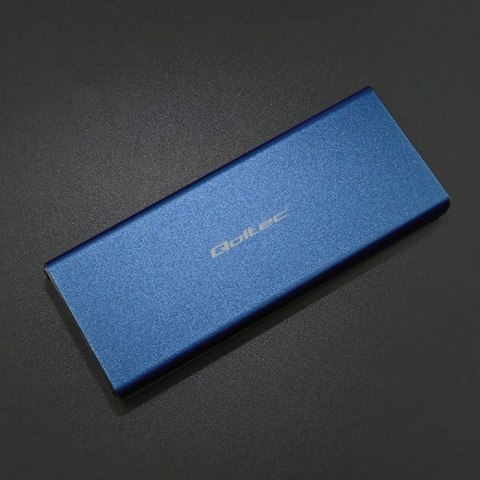 Qoltec QOLTEC OBUDOWA NA DYSK M.2 SSD | SATA | NGFF | USB 3.0 | SUPER SPEED 5GB/S | 2TB | NIEBIESKI