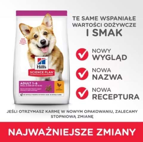 Hill's Hill's SP small & mini adult, chicken, dla psa 1.5 kg