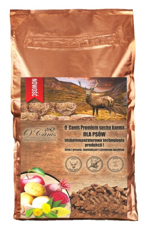 O'Canis O´Canis Premium jeleń,ziemniak,burak dla psa 12kg (WYPRZEDAŻ)