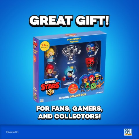 P.M.I. Kids World BRAWL STARS S1 FIGURES - 8 PACK DELUXE BOX VER.B
