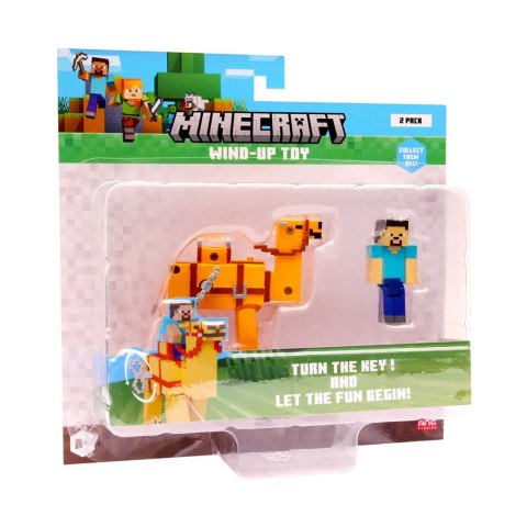 P.M.I. Kids World MINECRAFT S2 3D WIND-UP TOY - STEVE & CAMEL