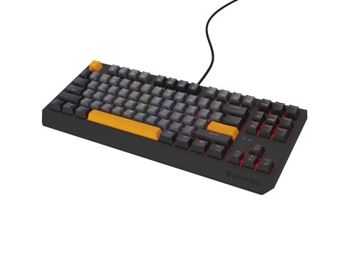 GENESIS KLAWIATURA DLA GRACZY GENESIS THOR 230 TKL ANCHOR GRAY NEGATIVE US RGB MECHANICZNA OUTEMU RED (WYPRZEDAŻ)