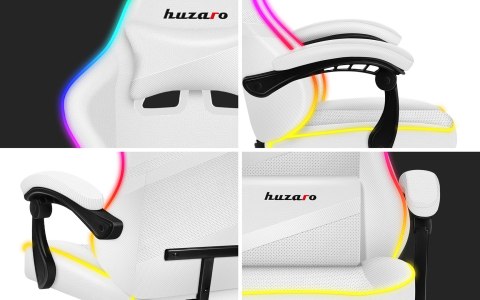 Huzaro Fotel gamingowy Huzaro Force 4.4 RGB White (WYPRZEDAŻ)