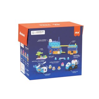 Marioinex MARIOINEX Klocki Mini Waffle City Posterunek policji, 280 elementów