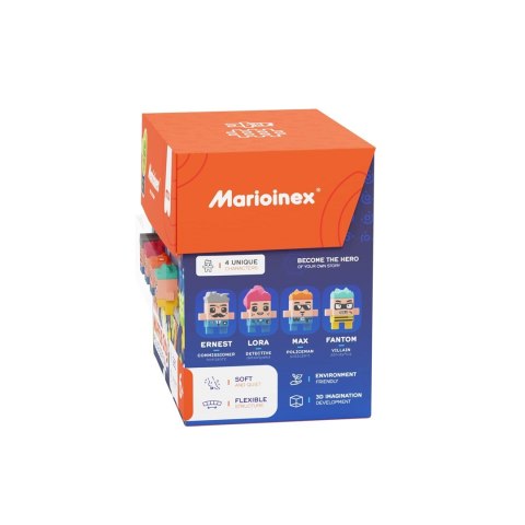 Marioinex MARIOINEX Klocki Mini Waffle City Posterunek policji, 280 elementów