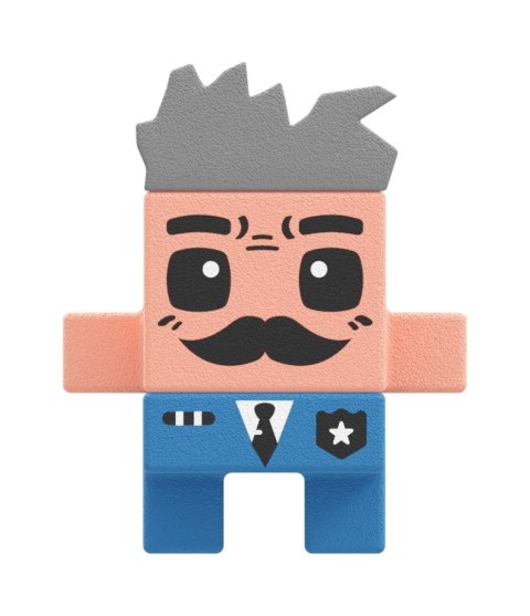 Marioinex MARIOINEX Klocki Mini Waffle City Posterunek policji, 280 elementów