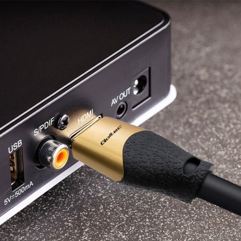 Qoltec QOLTEC KABEL HDMI V2.1 ULTRA HIGH SPEED 8K | 60HZ | 30AWG | GOLD