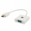 SAVIO SAVIO ADAPTER HDMI (M) -VGA(F) BIAŁY CL-201