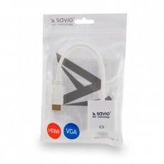 SAVIO SAVIO ADAPTER HDMI (M) -VGA(F) BIAŁY CL-201
