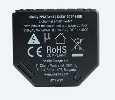 Shelly Podwójny przekaźnik WiFi z pomiarem energii Shelly 2PM Gen4
