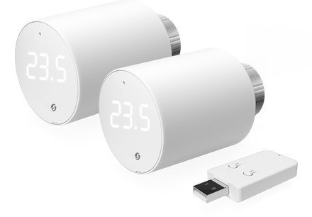 Shelly Shelly BLU TRV Gateway Gen3 Inteligentna głowica termostatyczna, 2 sztuki