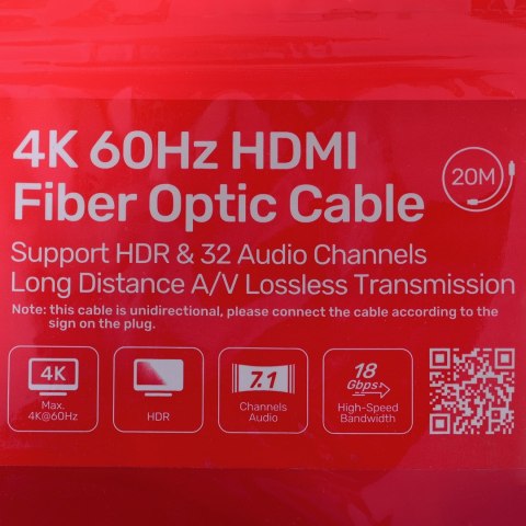 UNITEK UNITEK KABEL OPTYCZNY HDMI 2.0 Active Optical Cable 4K 60HZ 20M